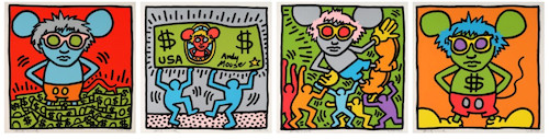 Keith Haring Andy Mouse