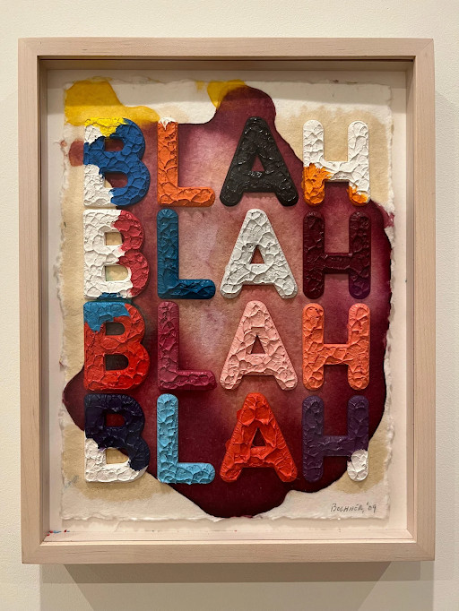 Mel Bochner: Embossed Monoprints
