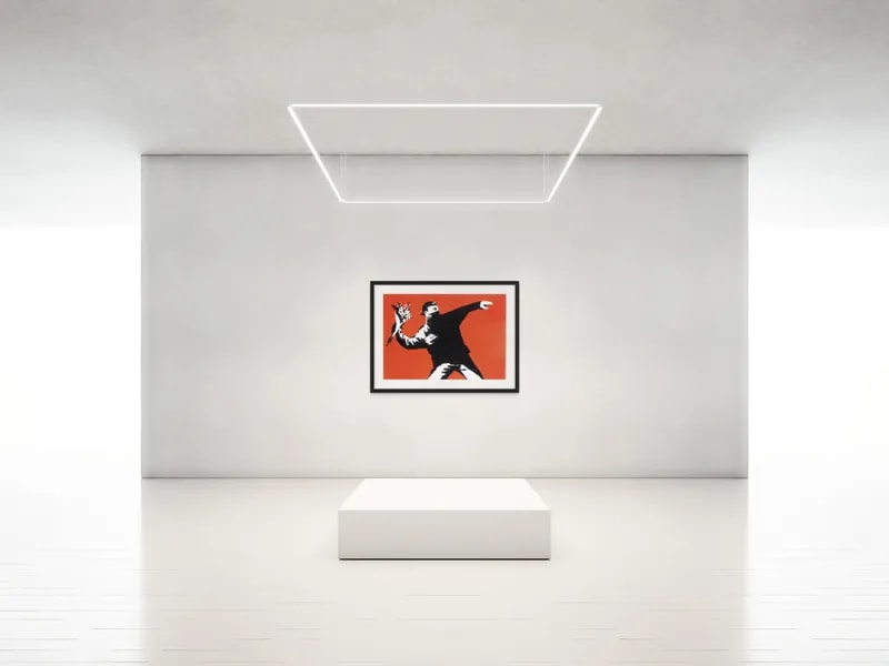 Banksy Flower Thrower