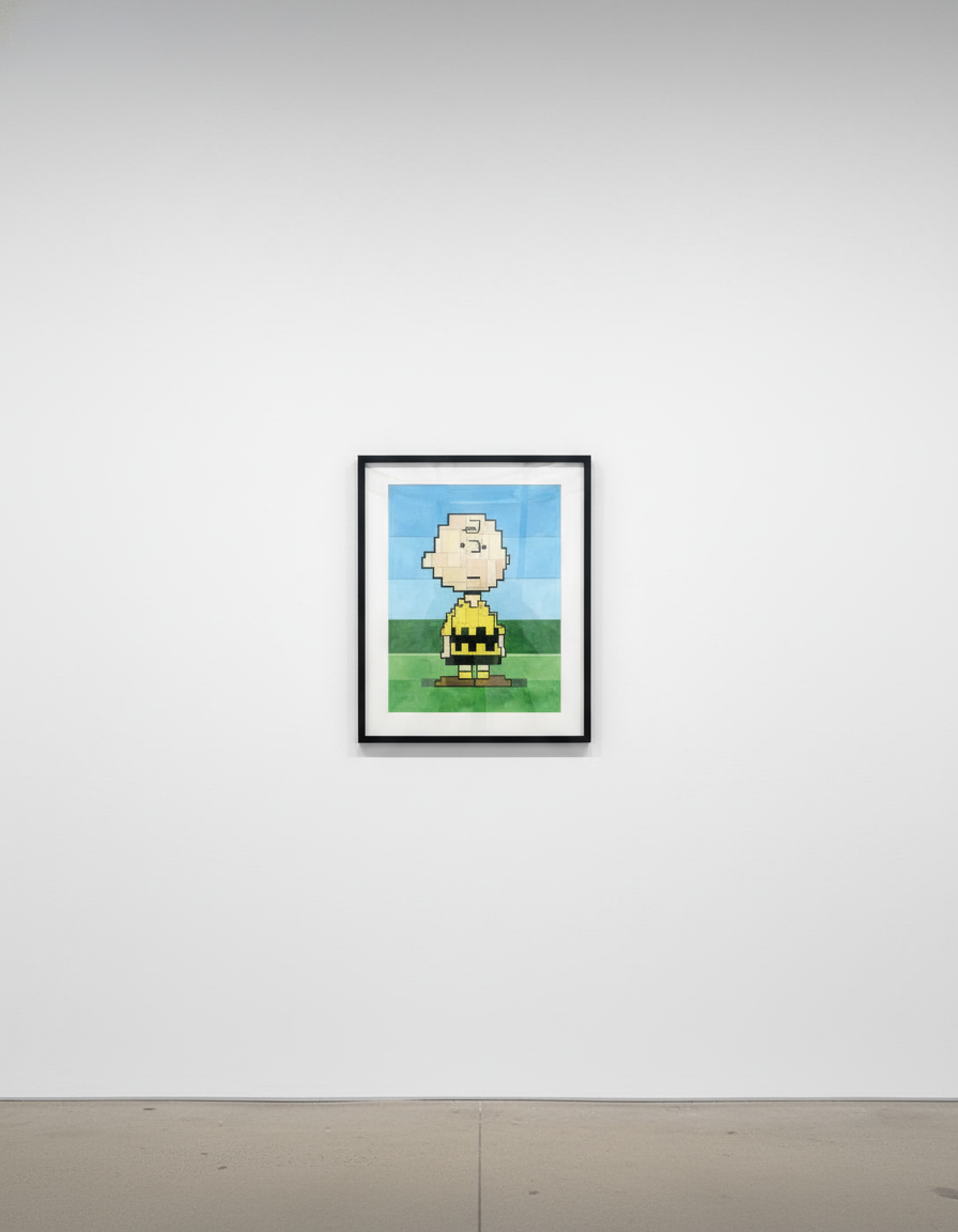 Adam Lister - Charlie Brown, 2024, Watercolor on arches 140 lb cold press paper