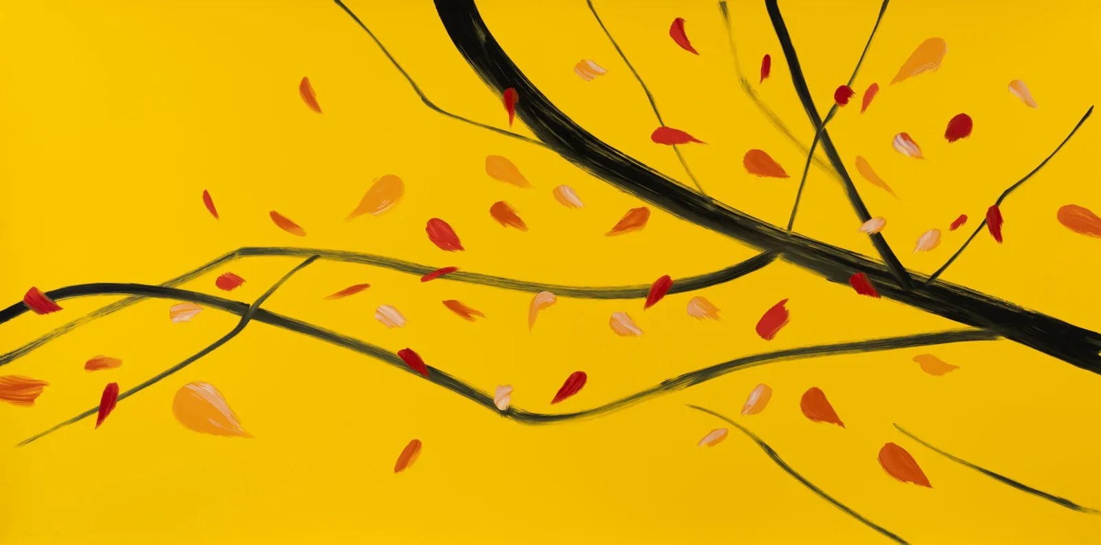Alex Katz - Autumn 2, 2023, Silkscreen in colors on Saunders Waterford High White HP 425 gsm paper