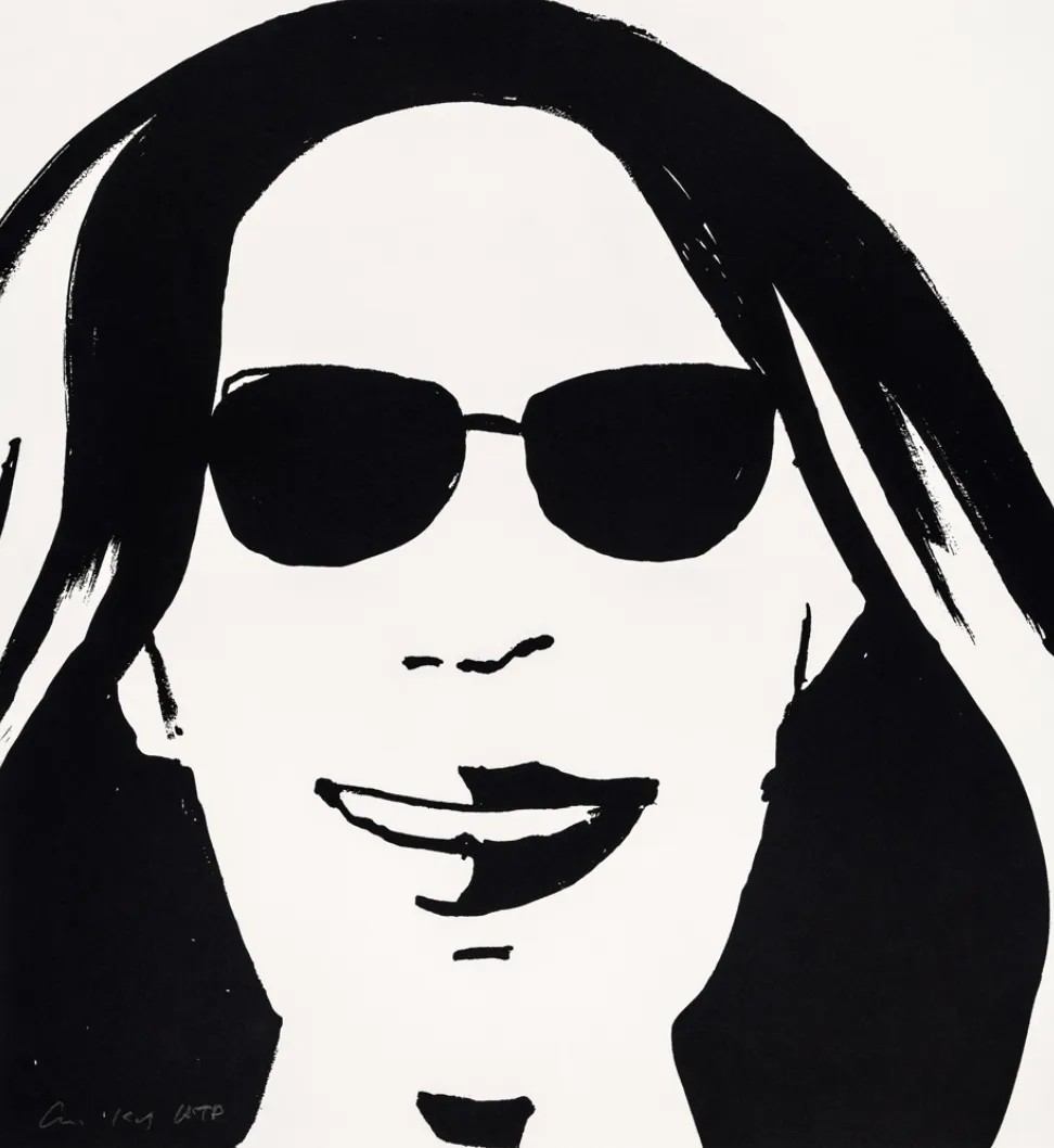Alex Katz - Beauty 5, 2019, Etching on Somerset Satin White 300 gsm