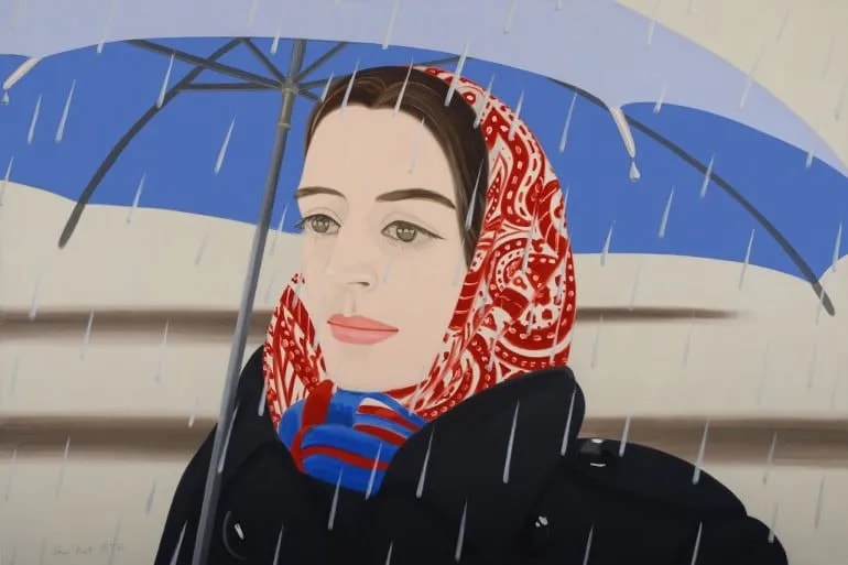 Alex Katz - Blue Umbrella 2, 2020, Archival pigment inks