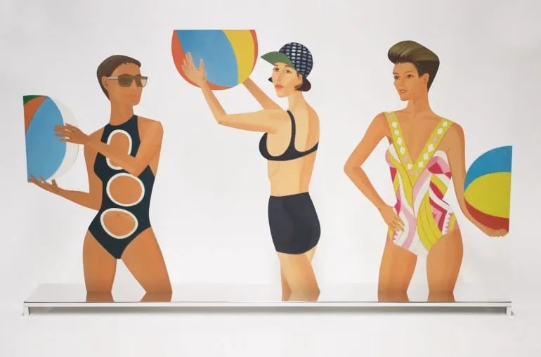 Alex Katz - Chance, 2016, Baked archival UV inks on powder coated 1/8 aluminum mounted on polished aluminum base