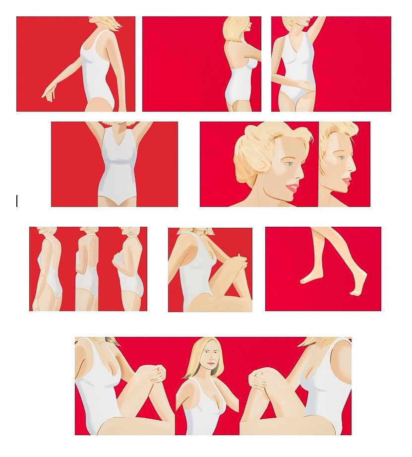 Alex Katz - Coca Cola Girl 1 - 9, 2019, 20-color silkscreen on Saunders Waterford High White HP 425 gsm fine art paper