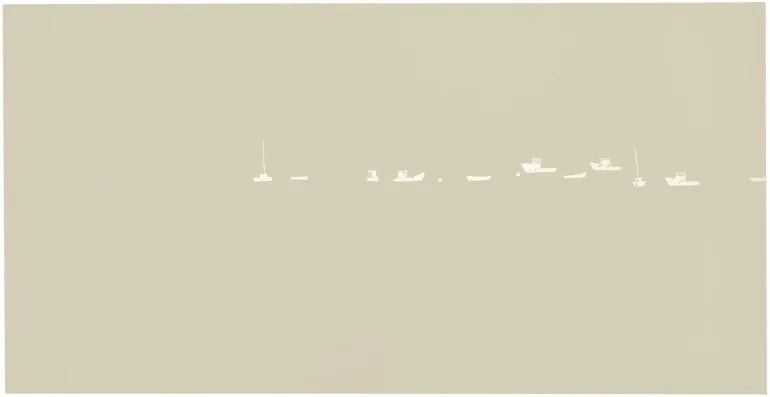 Alex Katz - Harbour, 2008, Linoleum cut on Arches Cover White paper