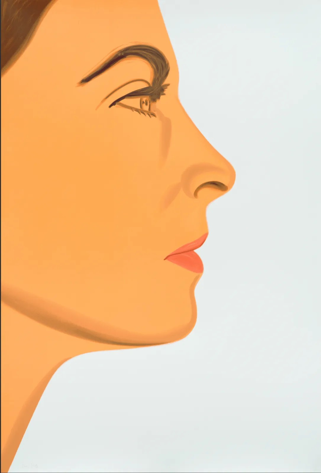 Alex Katz - Olivia 1, 2025, Silkscreen in colors on Saunders 425gsm paper
