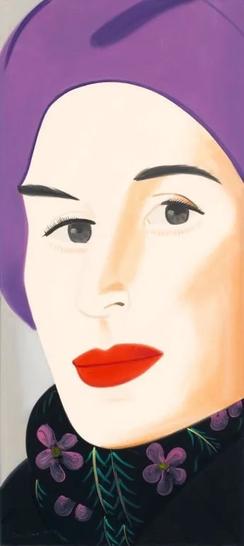 Alex Katz - Purple Hat (Ada), 2017, Archival pigment inks