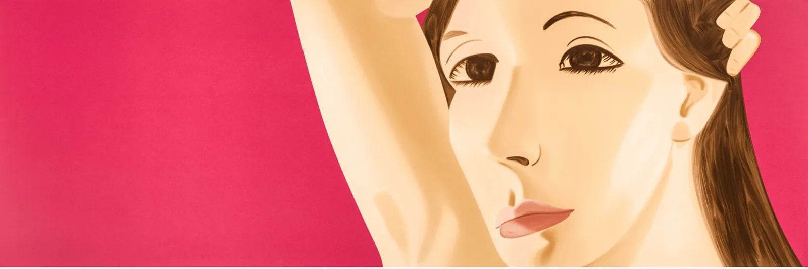 Alex Katz - Red Dancer 1, 2019, Silkscreen in colors on Saunders Waterford HP High White 425 gsm paper