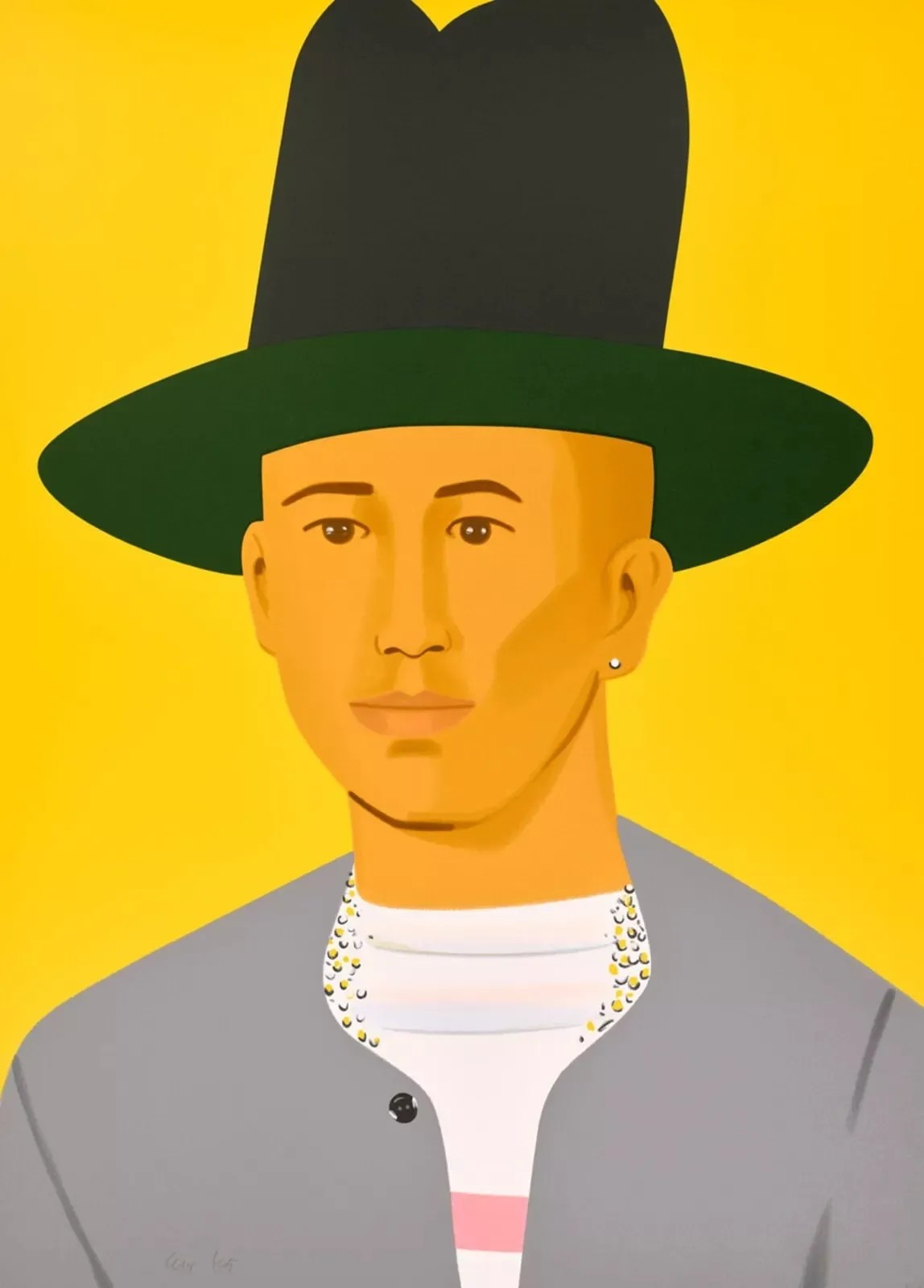 Alex Katz - The Creative Director (Pharrell), 2025, Silkscreen in colors on Saunders Waterford High White HP 425 gsm fine ...