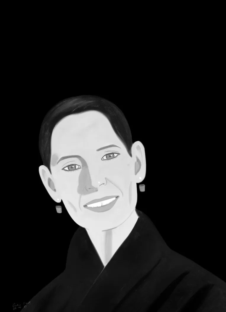 Alex Katz - Ursula, 2017, Archival pigment inks on Crane Museo Max 365 gsm fine art paper