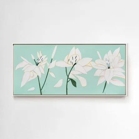 Alex Katz - White Lillies 6, 2025, Silkscreen in colors on SaundersWaterford High White HP 425 gsm