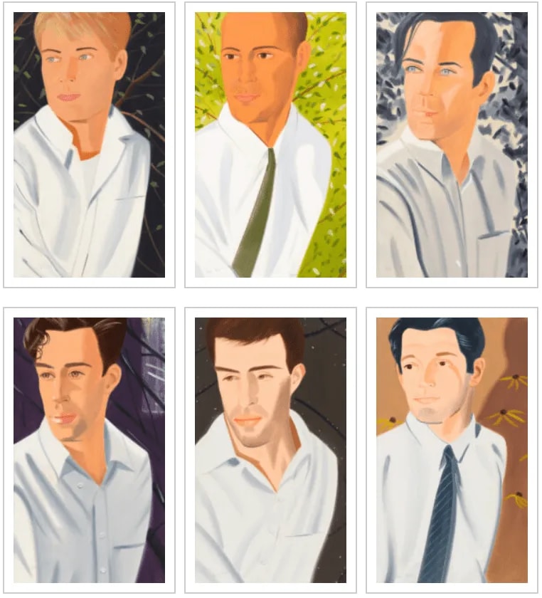 Alex Katz - White Shirts, 2021, Archival pigment ink on Innova Etching Cotton Rag 315 gsm fine art paper