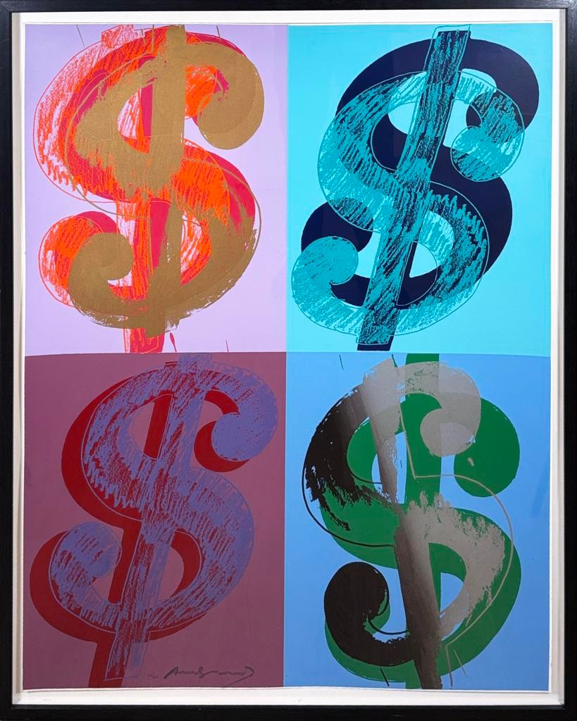 Andy Warhol - $ (Quadrant), II.283, 1982, Unique screenprint on Lenox Museum Board