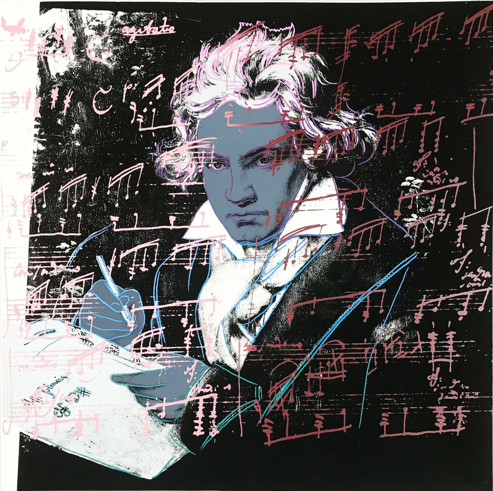Andy Warhol - Beethoven F.S. II 391, 1987, Screen print on Lenox Museum Board