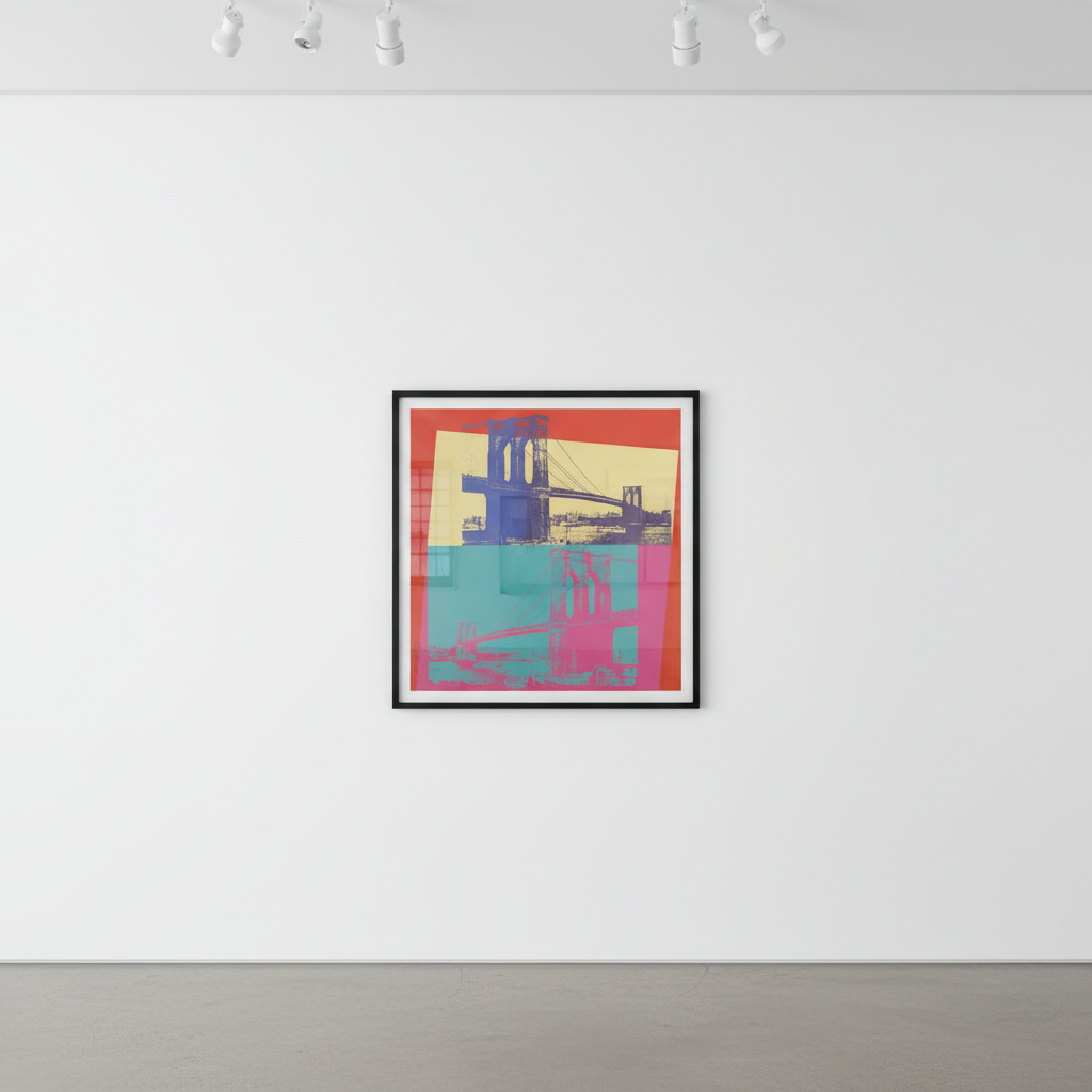 Andy Warhol - Brooklyn Bridge F.S. II 290, 1983, Screen print on Lenox Museum Board