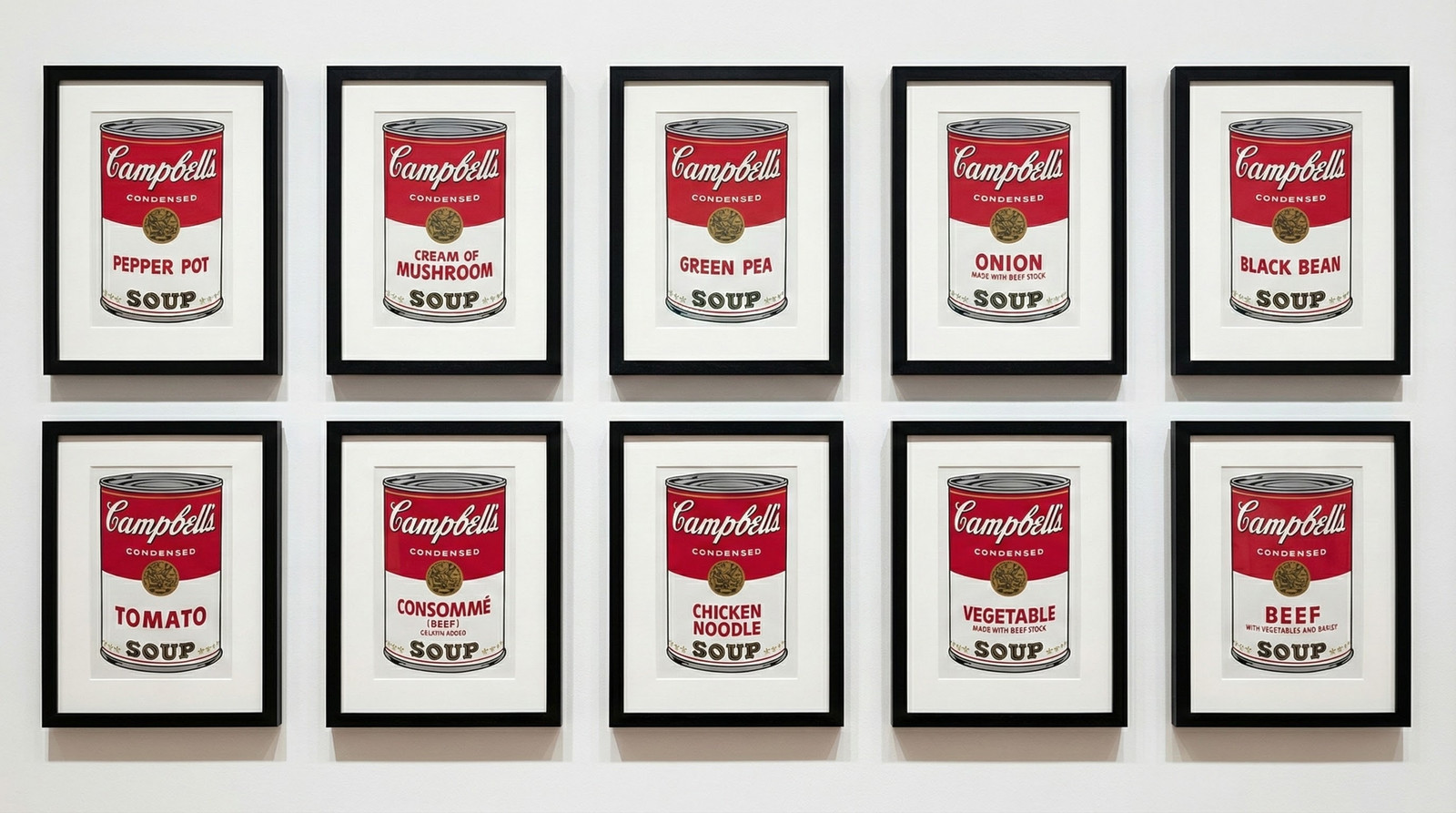Andy Warhol - Campbell's Soup I F.S. II 44 - 53 (Complete Portfolio), 1968, The complete portfolio of 10 screen prints on ...
