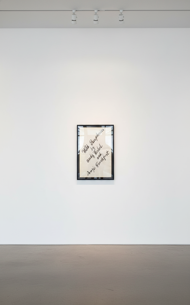 Andy Warhol - Cover Page, from Wild Raspberries, A Title Page, 1959, Offset lithograph on paper with hand coloring