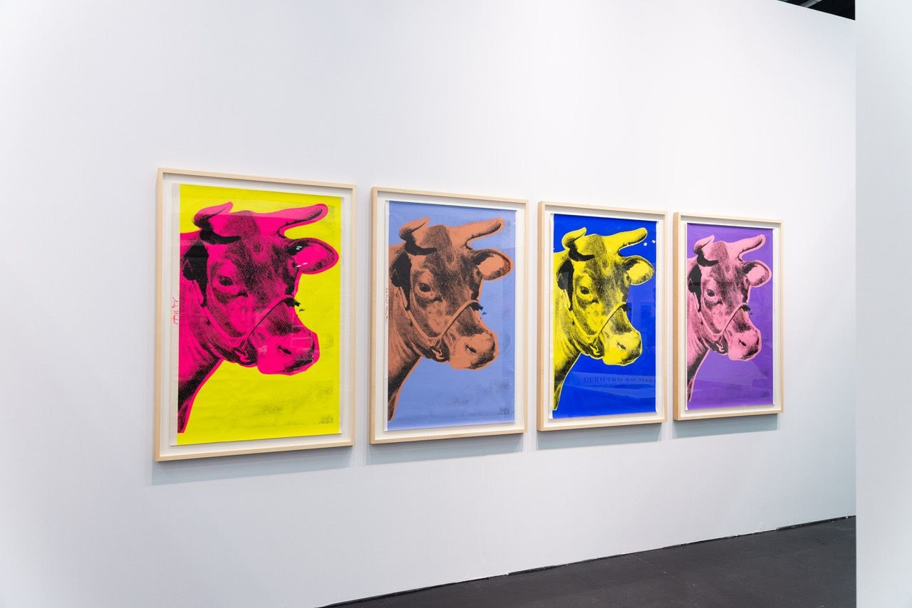 Andy Warhol - Cow Wallpaper Complete Portfolio (F.S ii 11-12A), 1976, Screen print on wall paper