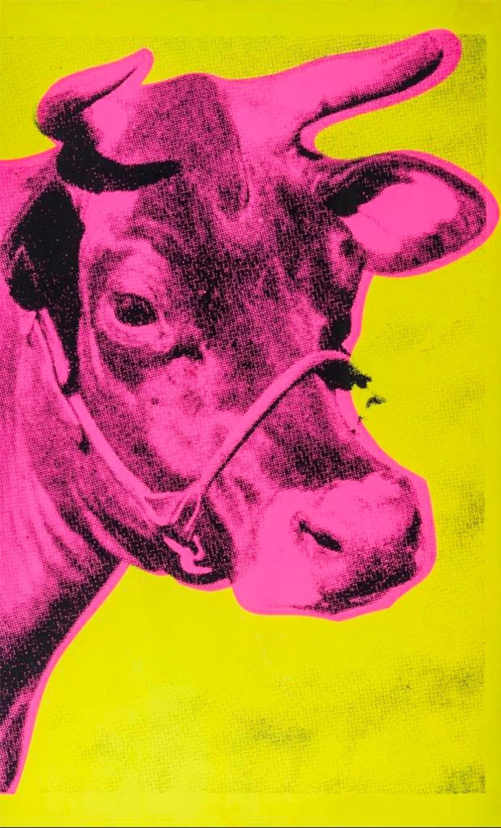 Andy Warhol - Cow Wallpaper F.S. II 11, 1966, Screen print on wall paper