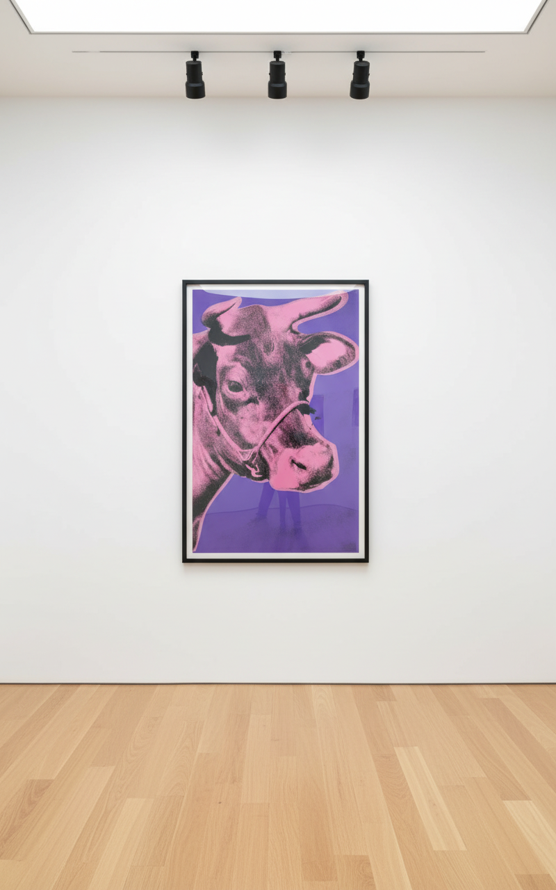 Andy Warhol - Cow Wallpaper F.S. II 12 A, 1976, Screen print on wall paper
