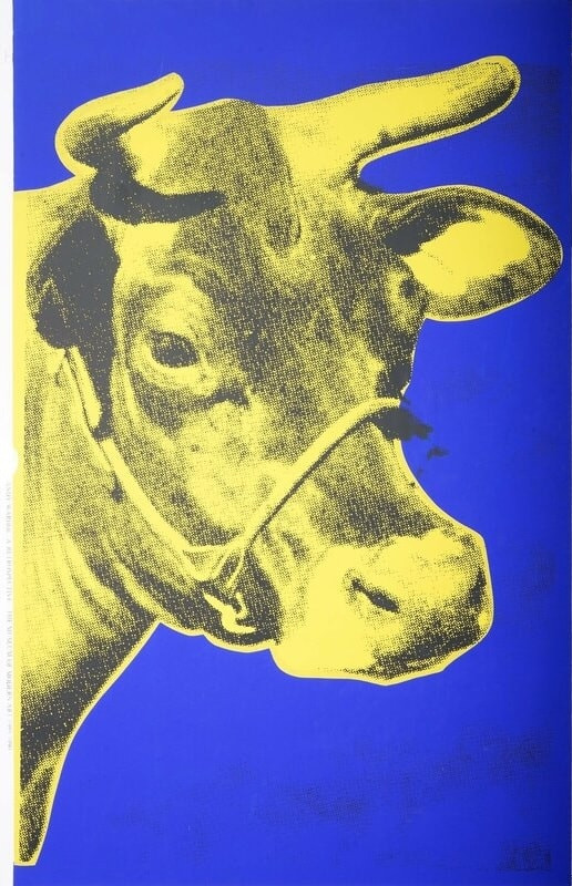 Andy Warhol - Cow Wallpaper F.S. II 12, 1971, Screen print on wall paper