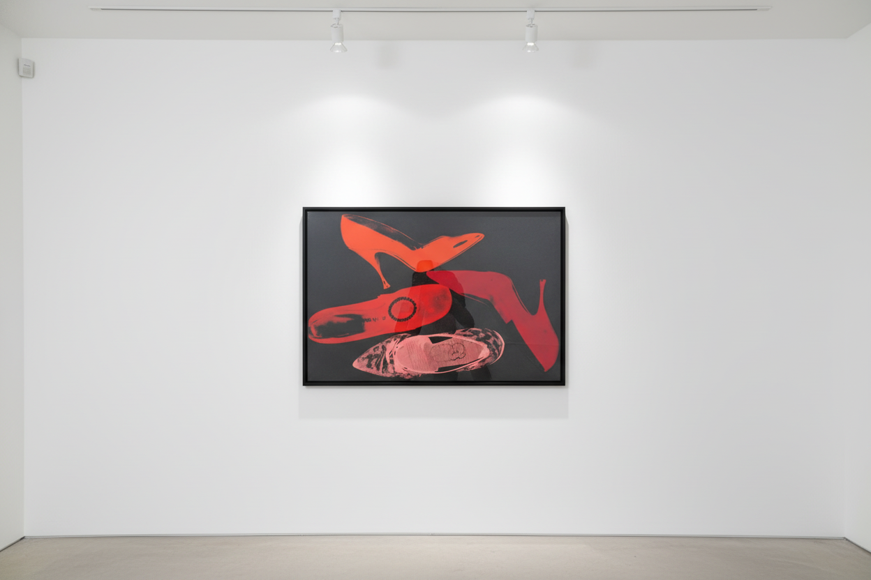 Andy Warhol - Diamond Dust Shoes F.S II 255, Screen print with diamond dust on Arches Aquarelle wove paper