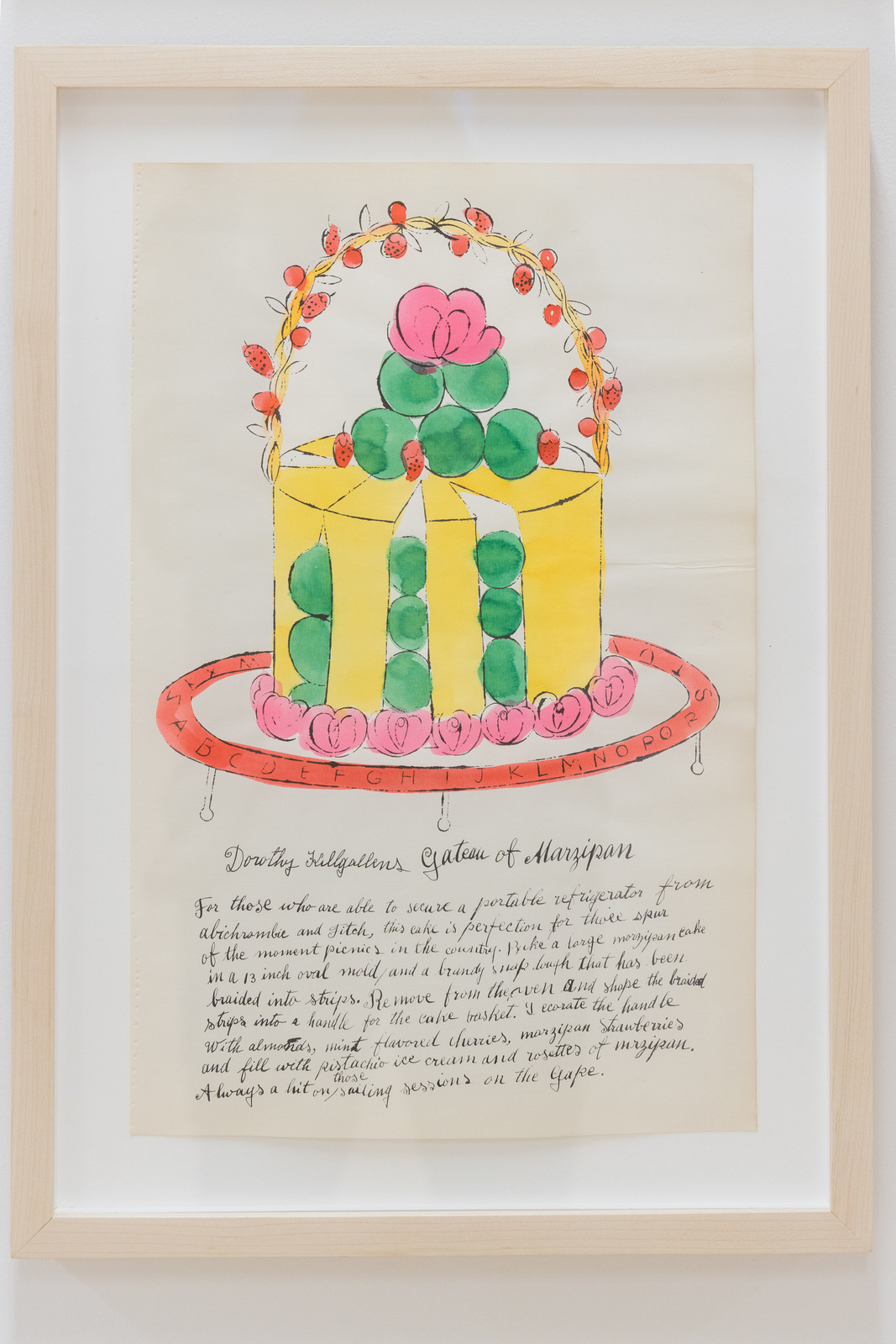 Andy Warhol - Dorothy Killgallens Gateau Of Marzipan F.S. IV 139A, from Wild Raspberries, 1959, Offset lithograph on paper...