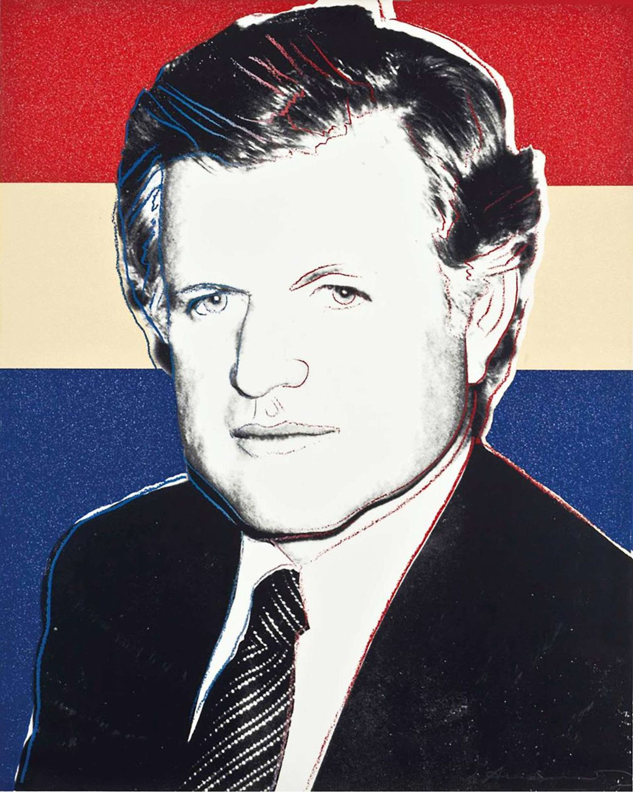 Andy Warhol - Edward Kennedy F.S. II 241 (Deluxe Edition), 1980, Screen print with diamond dust on Lenox Museum Board