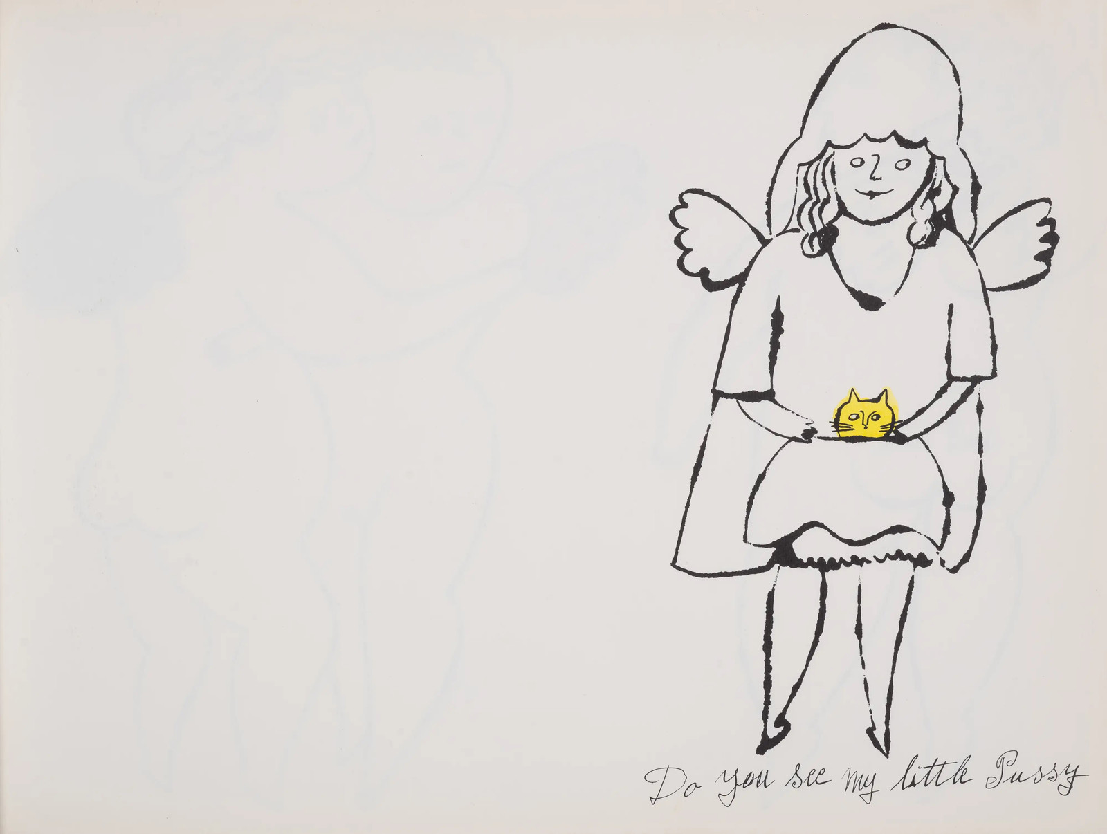 Andy Warhol - F.S. IV104A In The Bottom Of My Garden, 1956, Offset color lithograph heightened with watercolor