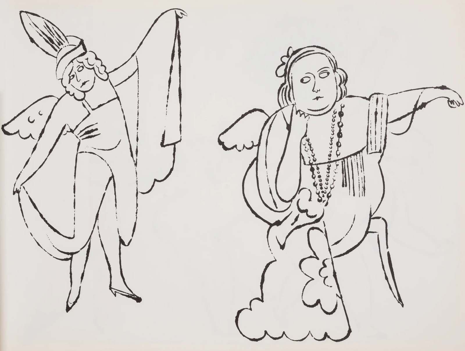 Andy Warhol - F.S. IV99A In The Bottom Of My Garden, 1956, Offset color lithograph heightened with watercolor