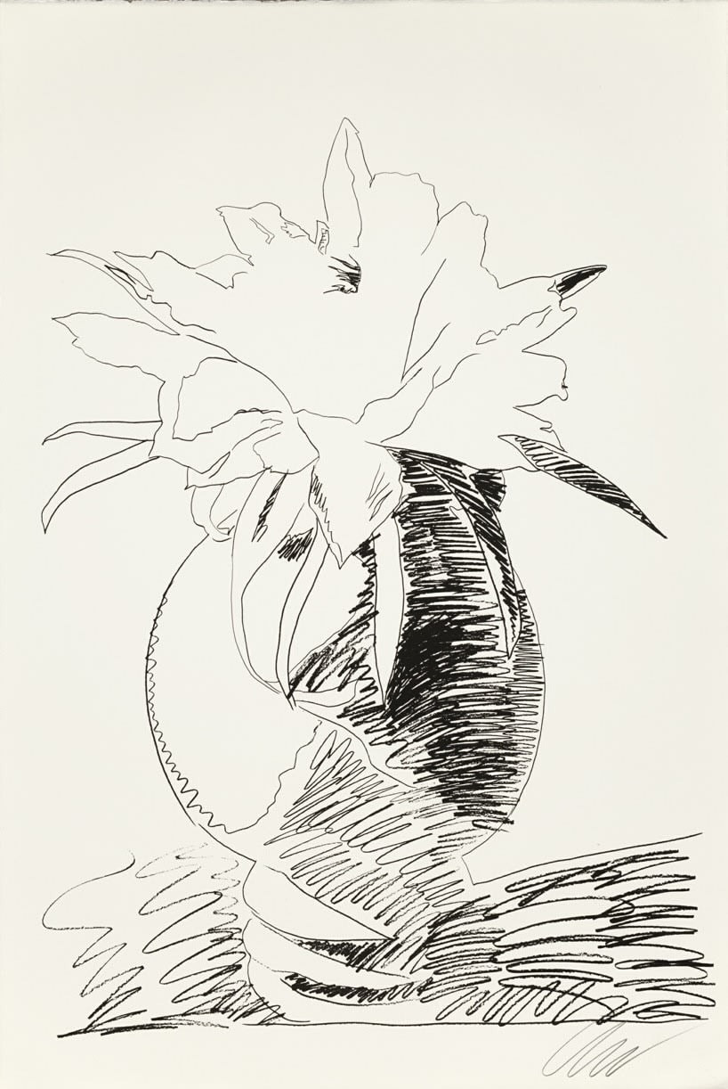 Andy Warhol - Flowers (Black and White) (FS II.104), 1974, Screen print on Arches paper and J. Green paper
Signed and numb...