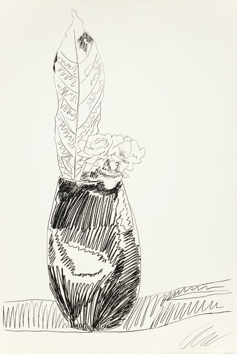 Andy Warhol - Flowers (Black and White) (FS II.105), 1974, Screen print on Arches paper and J. Green paper
Signed and numb...