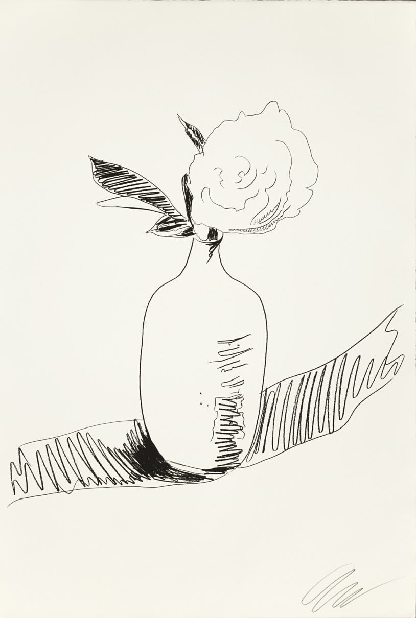 Andy Warhol - Flowers (Black and White) (FS II.108), 1974, Screen print on Arches paper and J. Green paper
Signed and numb...