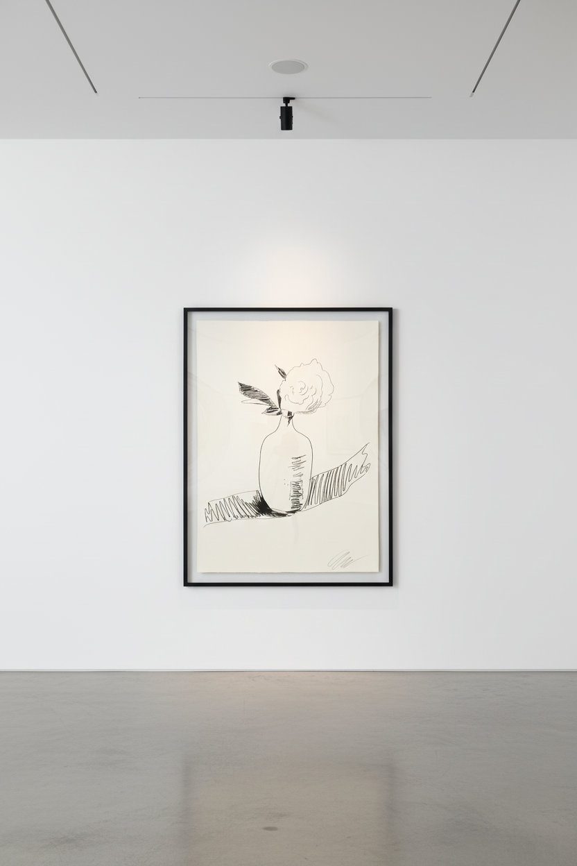 Andy Warhol - Flowers (Black and White) (FS II.109), 1974, Screen print on Arches paper and J. Green paper
Signed and numb...
