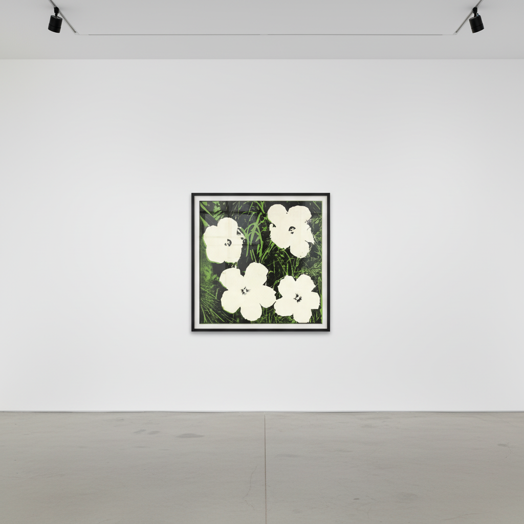 Andy Warhol - Flowers White & Green, 1964, Synthetic polymer paint and silkscreen inks on canvas