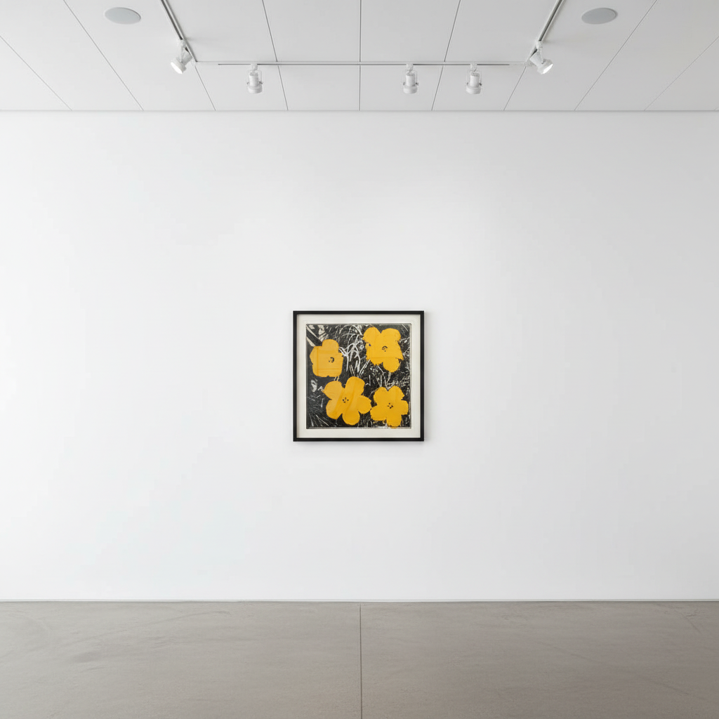 Andy Warhol - Flowers Yellow, 1964, Acrylic and silkscreen ink on canvas