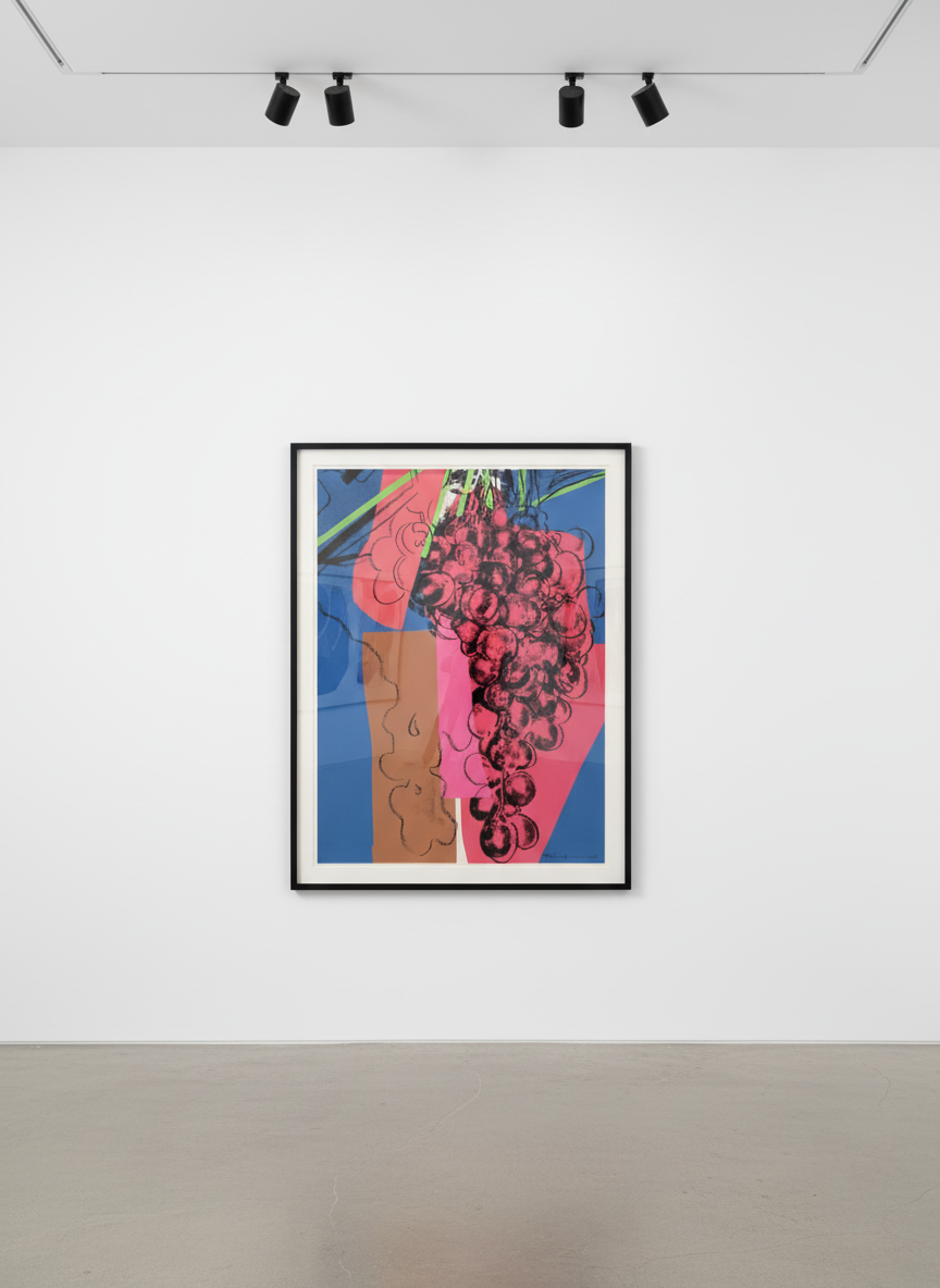 Andy Warhol - Grapes F.S. II 192, 1979, The complete set of six screen prints on Strathmore Bristol paper