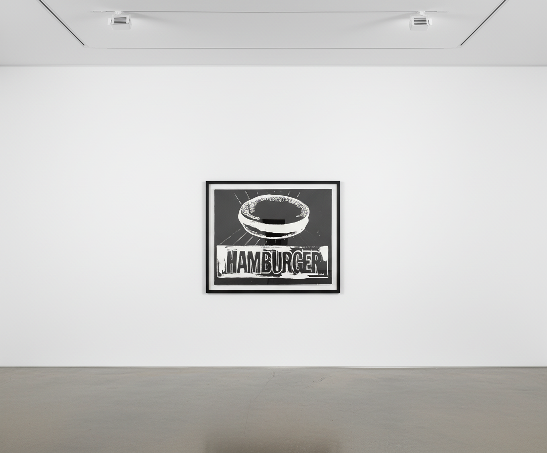 Andy Warhol - Hamburger Negative, 1986, Acrylic and serigraphic ink on canvas