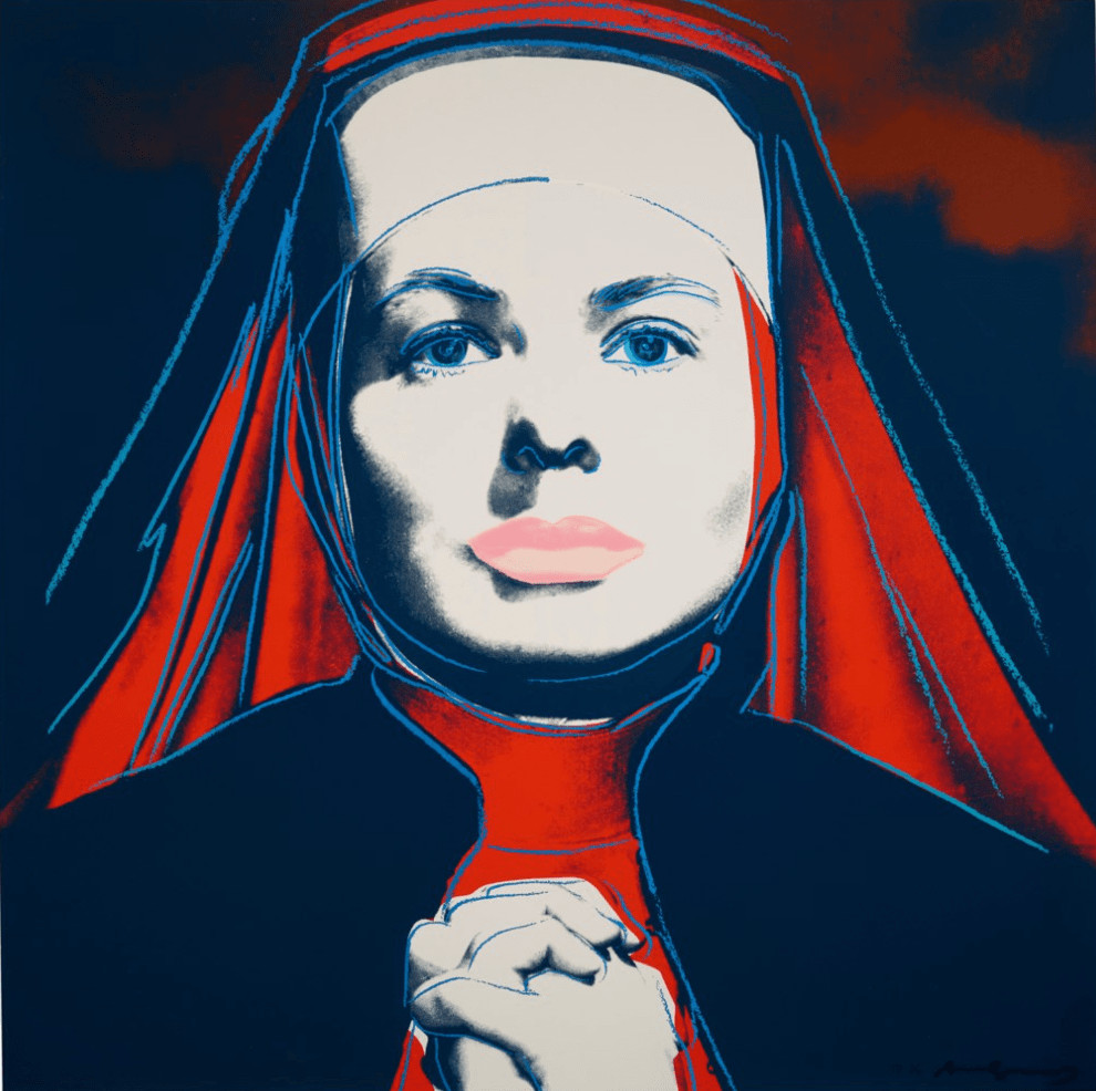 Andy Warhol - Ingrid Bergman The Nun Trial Proof TP 3/30, 1983, Screen print on Lenox Museum Board