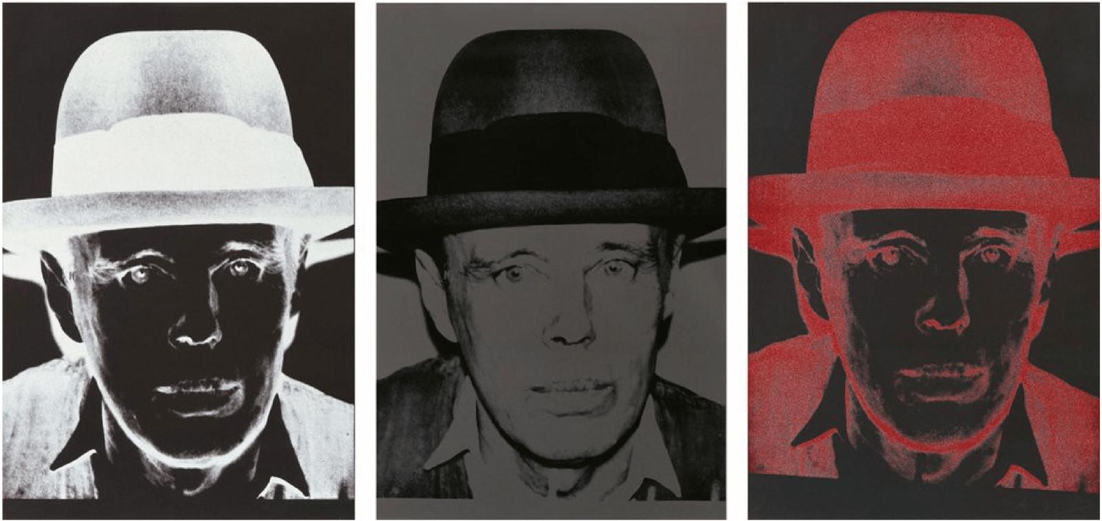 Andy Warhol - Joseph Beuys F.S. II 245, 1980, Screen print on Lenox Museum Board with diamond dust