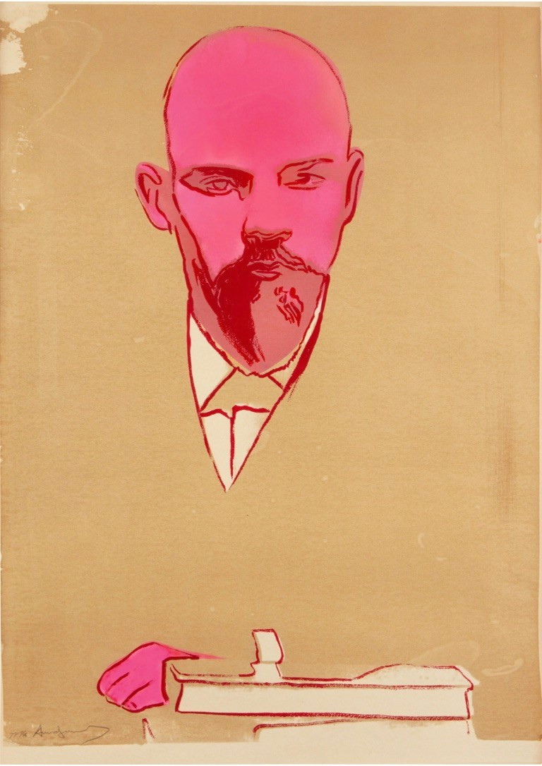 Andy Warhol - Lenin TP Trial Proof 2/46, 1987, Screen print on Arches 88 paper