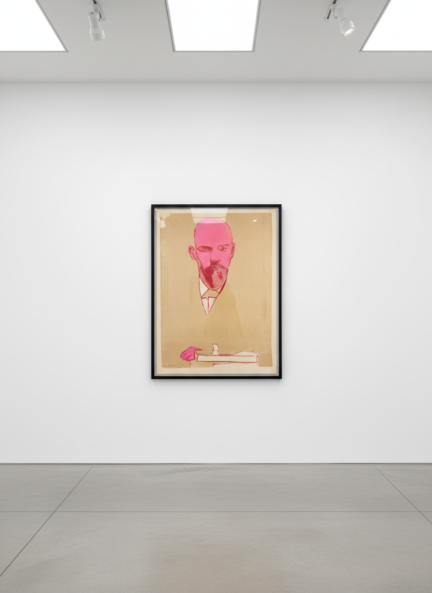 Andy Warhol - Lenin TP Trial Proof  2/46, 1987, Screen print on Arches 88 paper