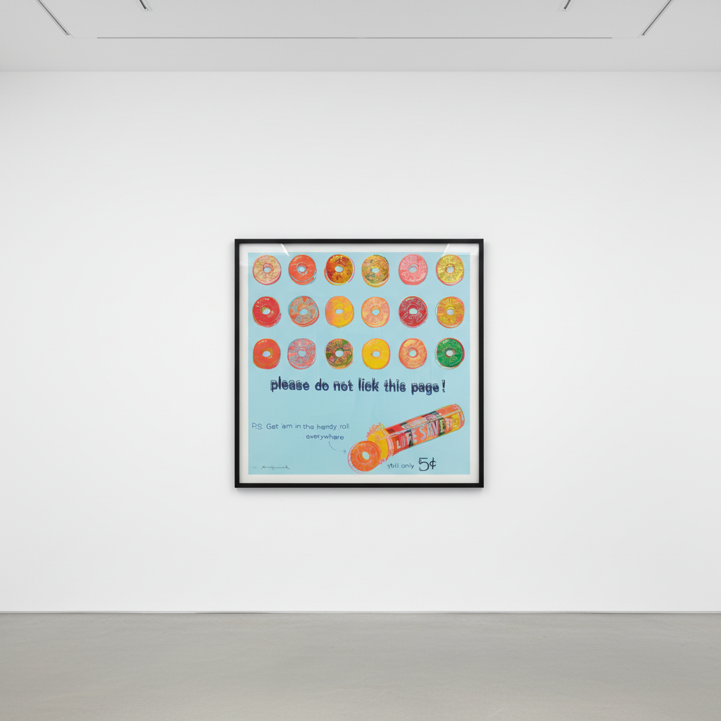 Andy Warhol - Life Savers Trial Proof TP 18/30 from Ads, 1985, Screen print on Lenox Museum Board