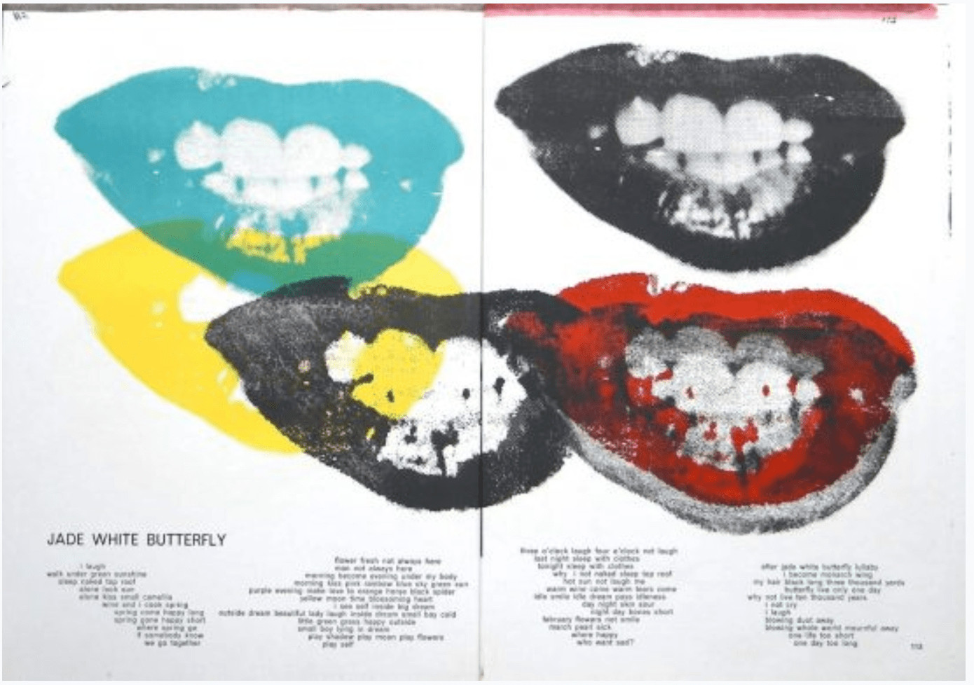 Andy Warhol - Marilyn Monroe I Love Your Kiss Forever Forever F.S. II 5, 1964, Lithograph printed on double-page spread