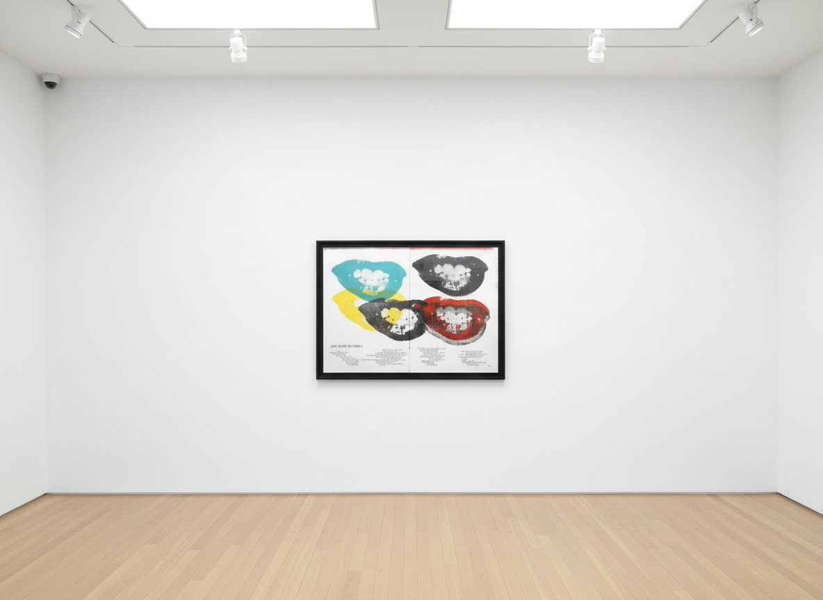 Andy Warhol - Marilyn Monroe I Love Your Kiss Forever Forever F.S. II 5, 1964, Lithograph printed on double-page spread