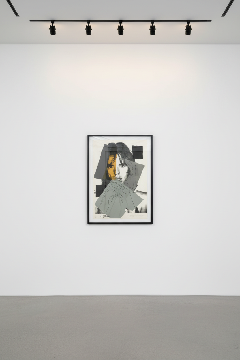 Andy Warhol - Mick Jagger F.S. II 147, 1975, Screen print on Arches Aquarelle (Rough) paper