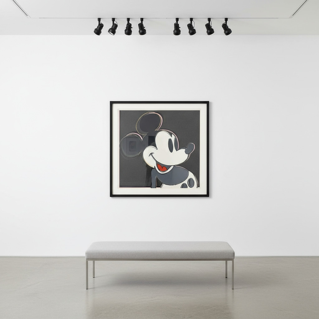 Andy Warhol - Mickey Mouse F.S. II 265, from Myths, 1981, Screen print with diamond dust on Lenox Museum Board