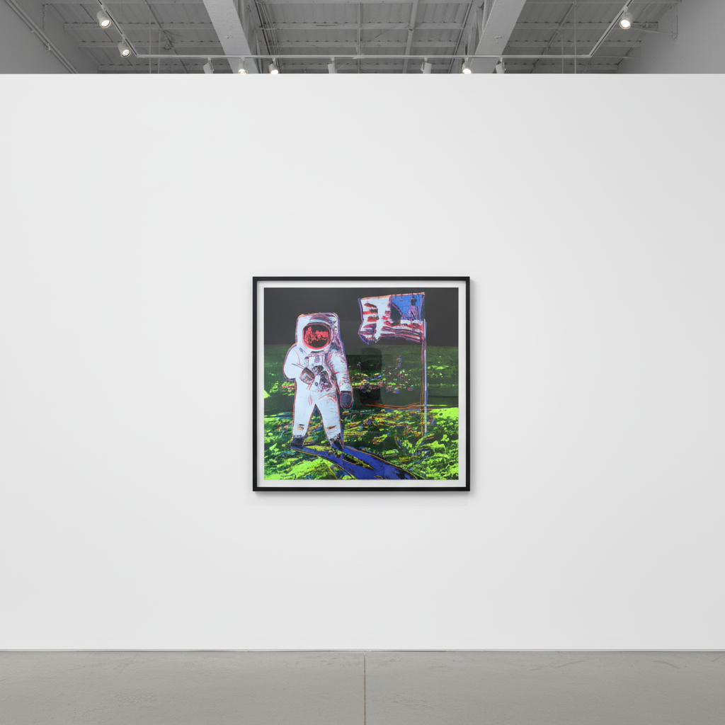 Andy Warhol - Moonwalk Trial Proof, 1987, Screen print on Lenox Museum Board