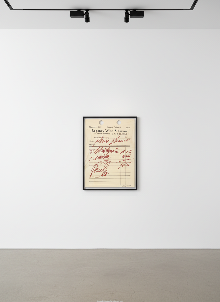 Andy Warhol - Paris Review (FS II.18), 1967, Screen print with die-cut holes on cream paper
Signed with a rubber stamp and...